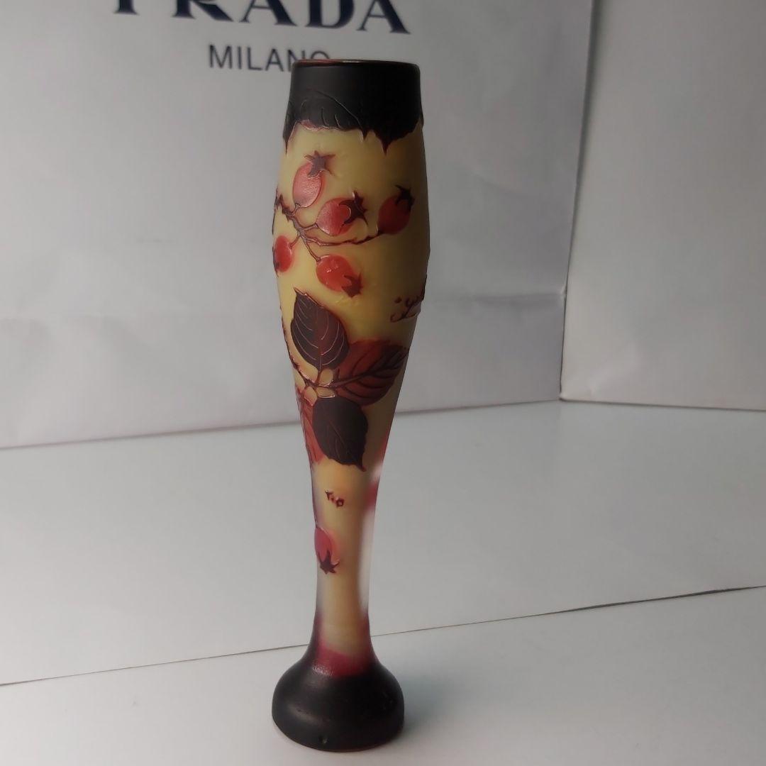 エミール・ガレ 復刻版 カメオ彫り 手彫り ハンドメイド ルーマニア レア 果実