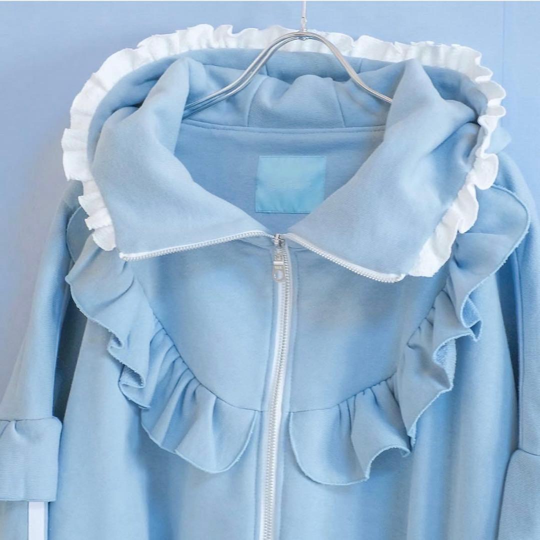 satoi パーカー　フリルパーカー　フーディ　Bigパーカー　クリーニング済み