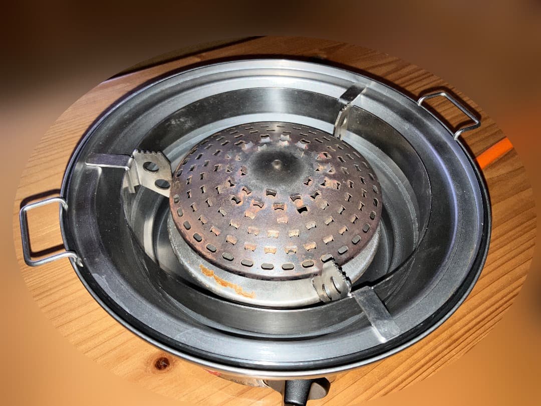 中古3台 美味しい焼肉台 しちりんガスロースター サンタ NK-7 （LPG)