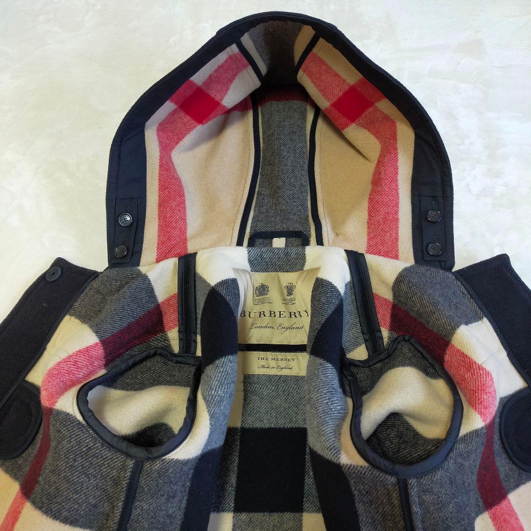 美品　英国製　BURBERRY　MERSEY　近年モデル　ダッフルコート
