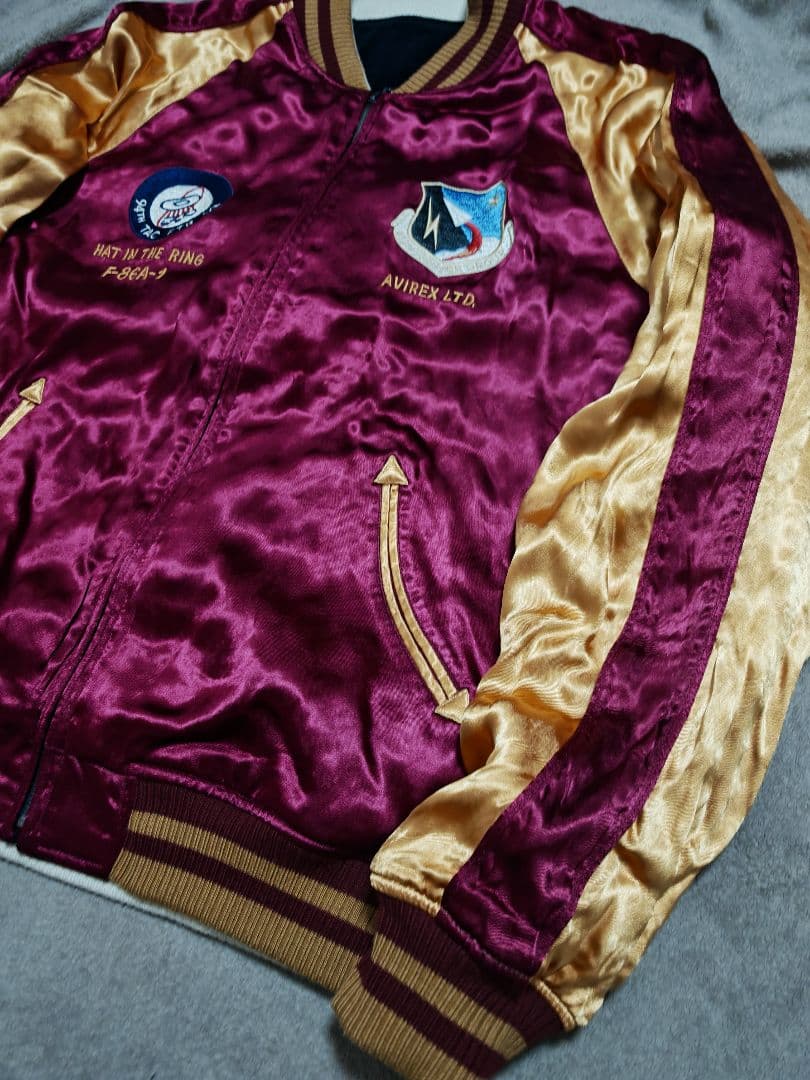 AVIREX USA２面用 虎 ワシ 日本限定 別珍 スカジャン vintage