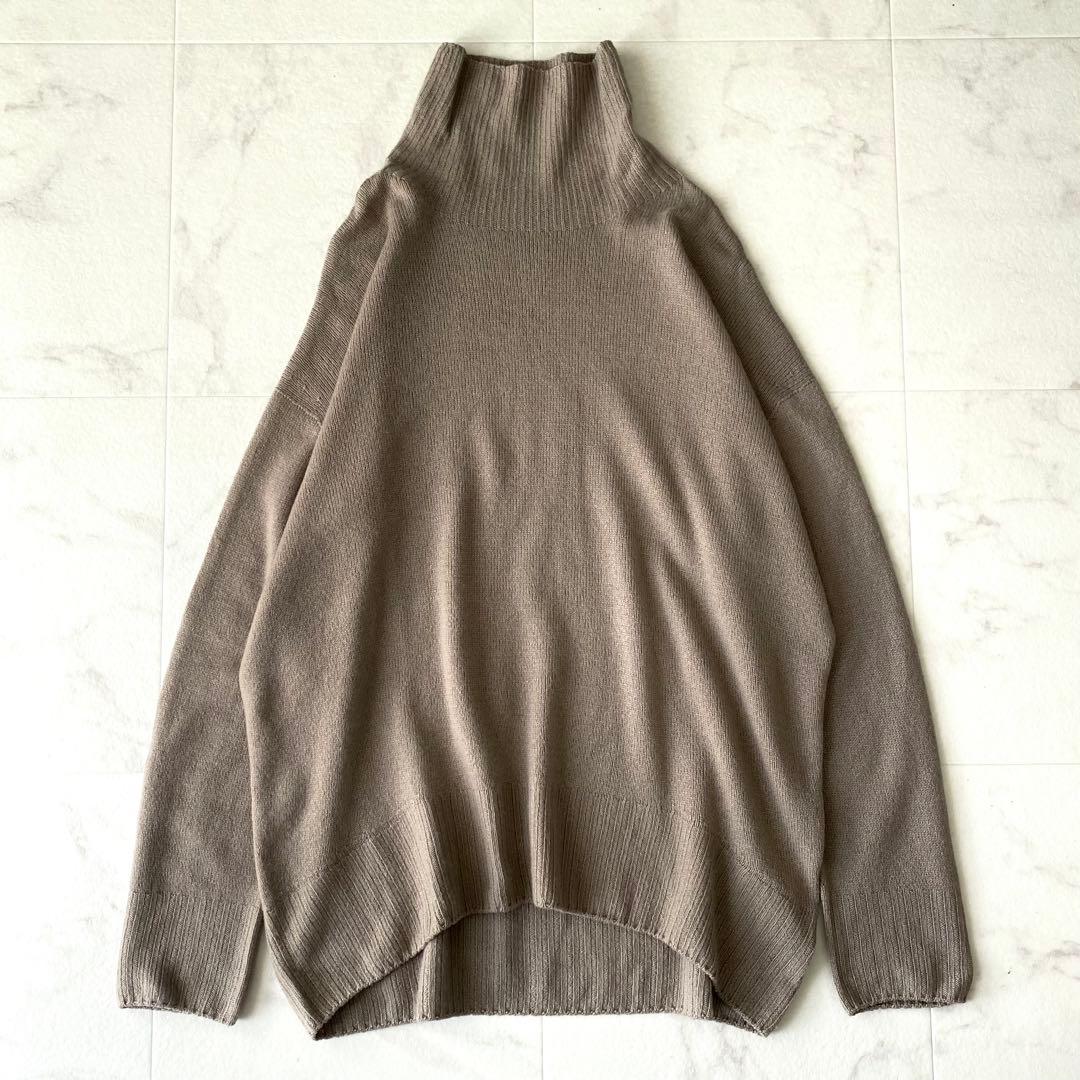 美品☆ドレステリア カシミア100% ふんわり ハイネックニット ゆったり