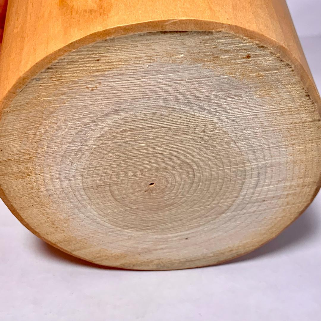 レトロ 笹野一刀彫り 大きなつがいの鶏　ニワトリの置物