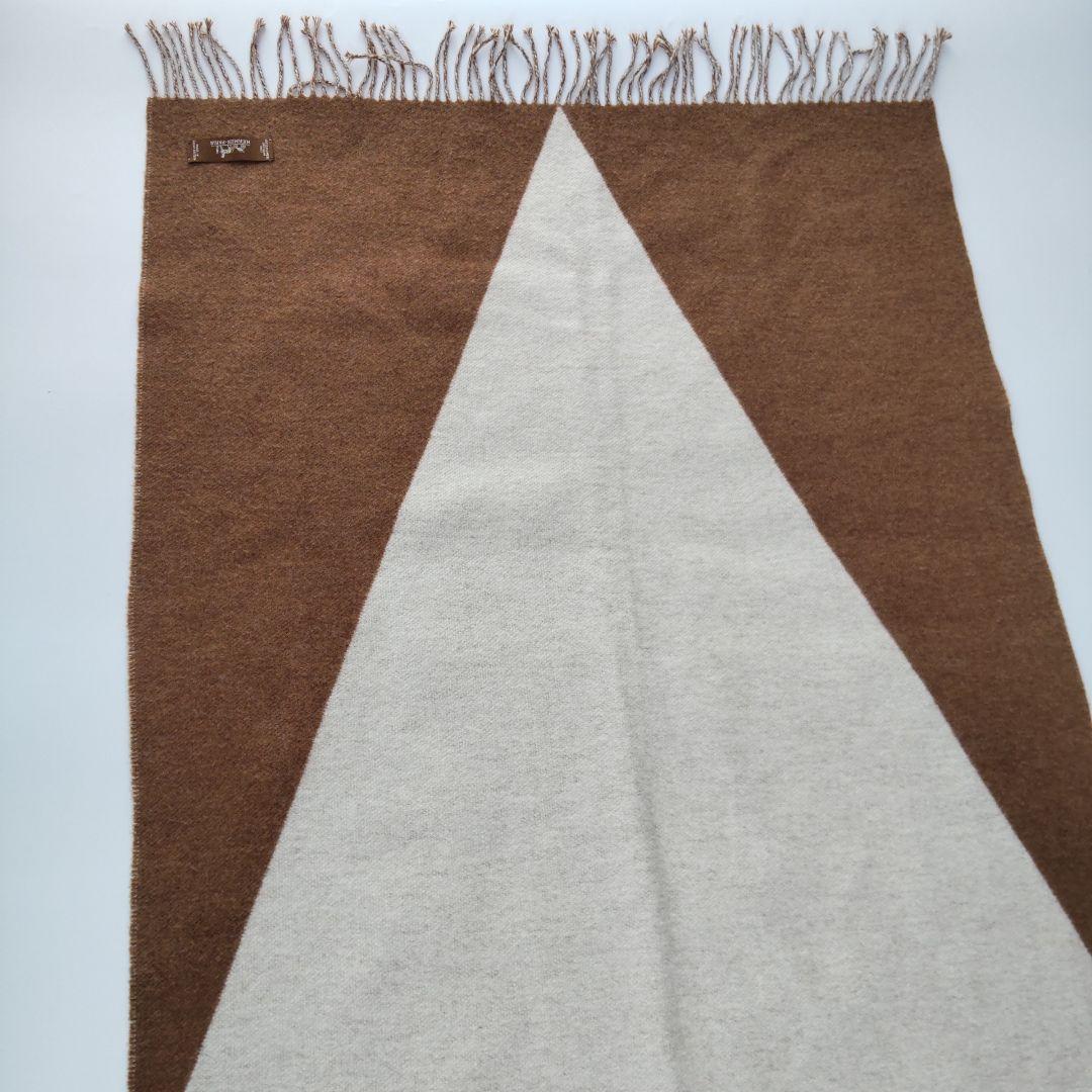 美品 20AW エルメス カザックジュアン カシミヤ100％ 大判ストール 白茶