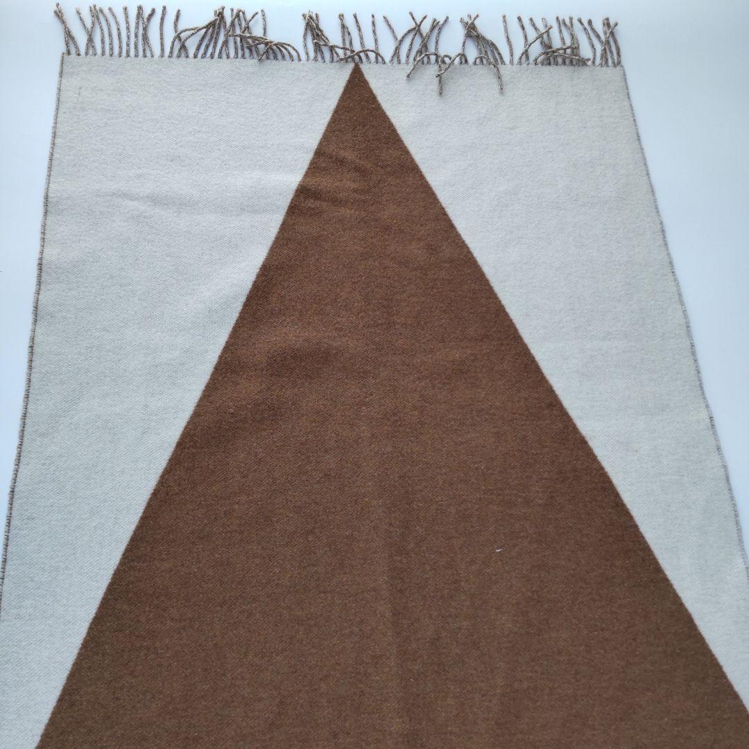 美品 20AW エルメス カザックジュアン カシミヤ100％ 大判ストール 白茶