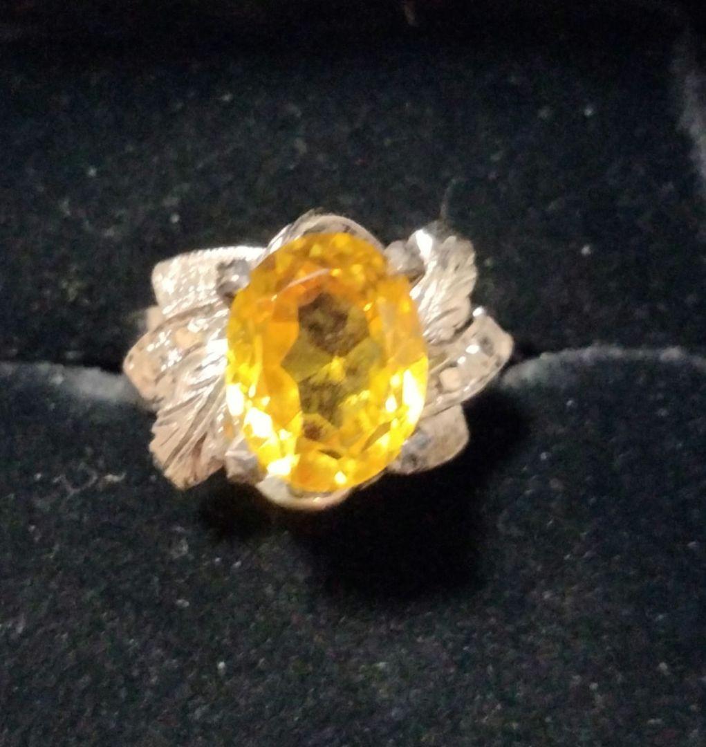 デザイン トパーズ リング サイズ12