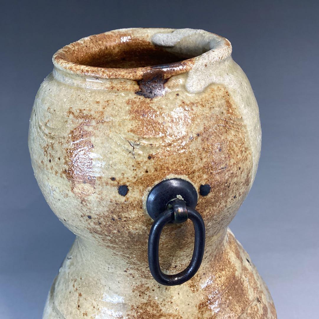 加藤芳右衛門　掛花入　美濃　伊賀　立礼席に　野点傘に　瓢　瓢箪から駒