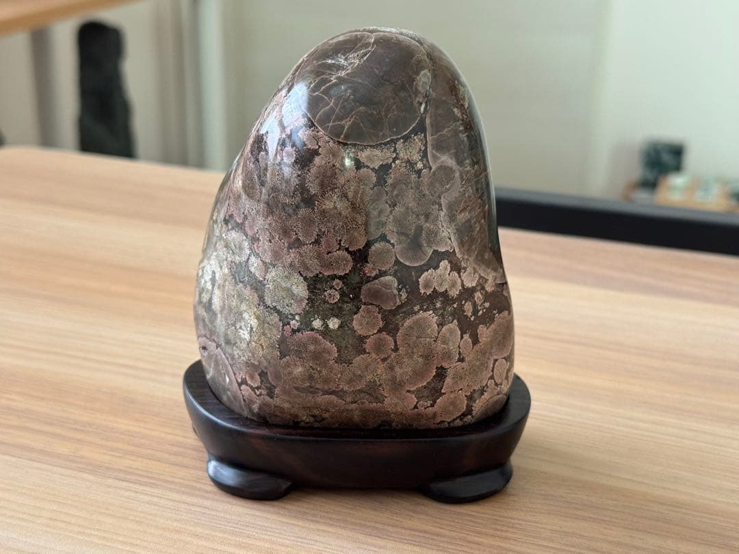 越前紋石 梅花石 紫石 天然石 鑑賞石 紋様石 天然石 花石 パワーストーン