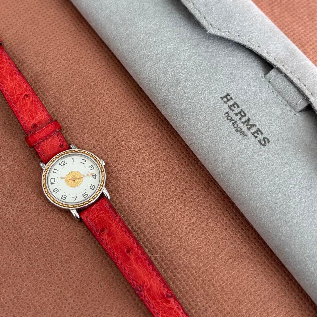 エルメス HERMES セリエ 腕時計 レディース ヴィンテージ