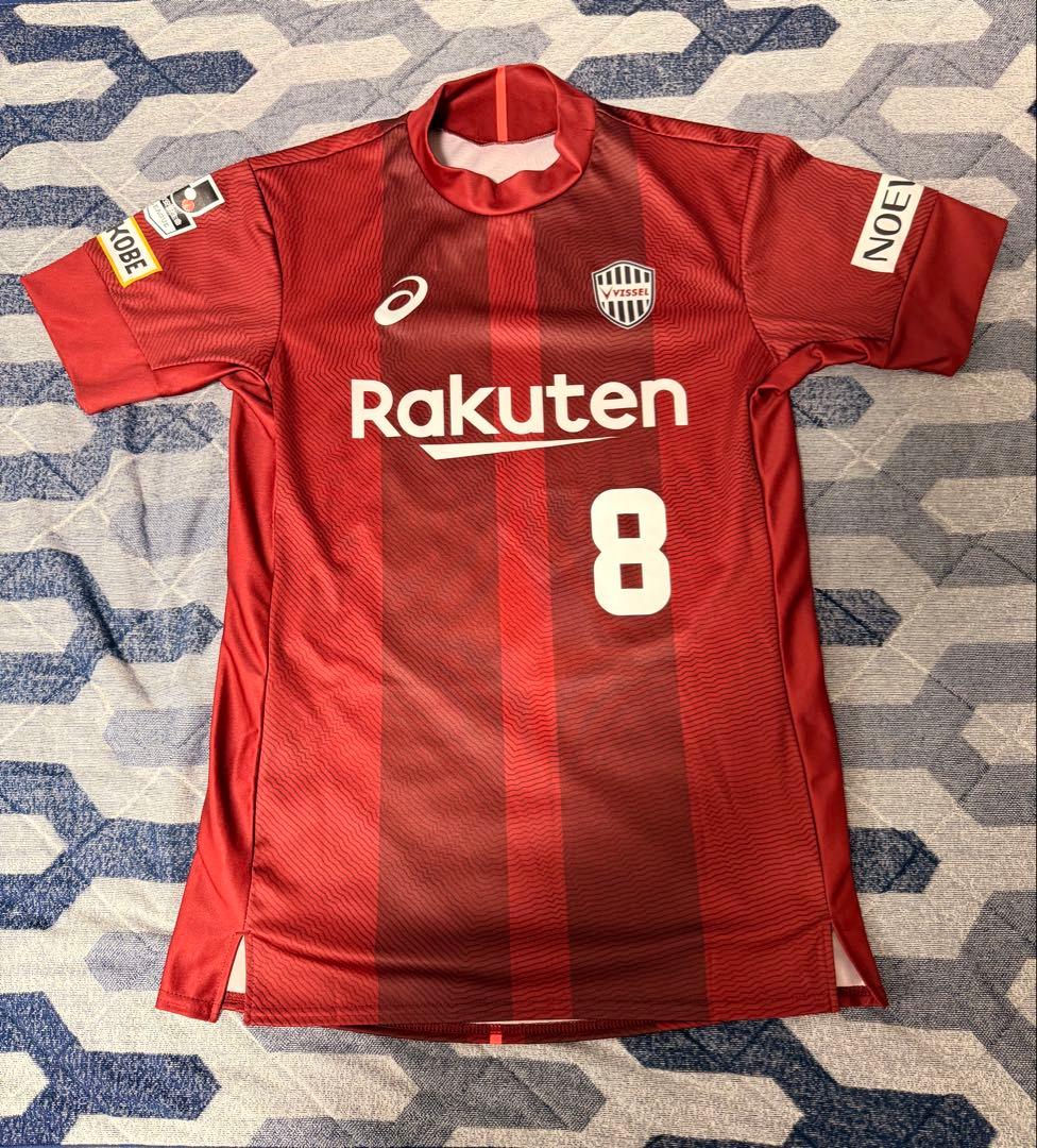 加入初年度　ヴィッセル神戸 2018 イニエスタ ホームユニフォーム（Lサイズ）