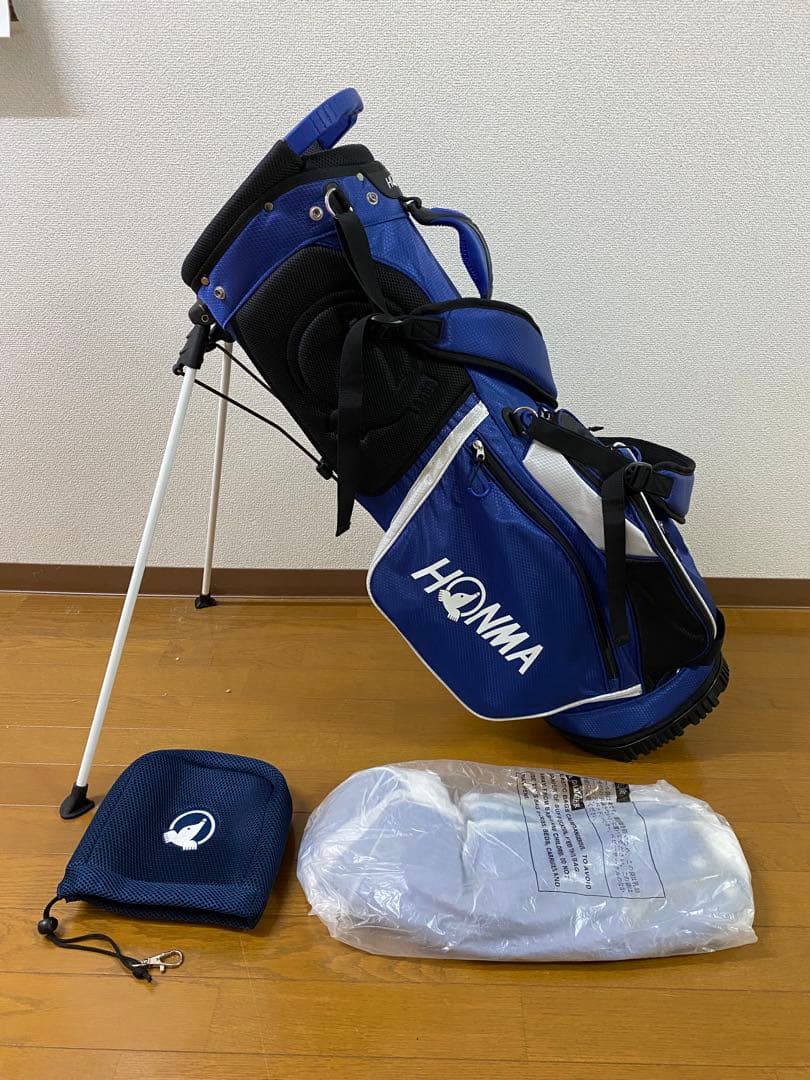 【良品】本間 ホンマ キャディバッグ　スタンド アイアンカバー付き