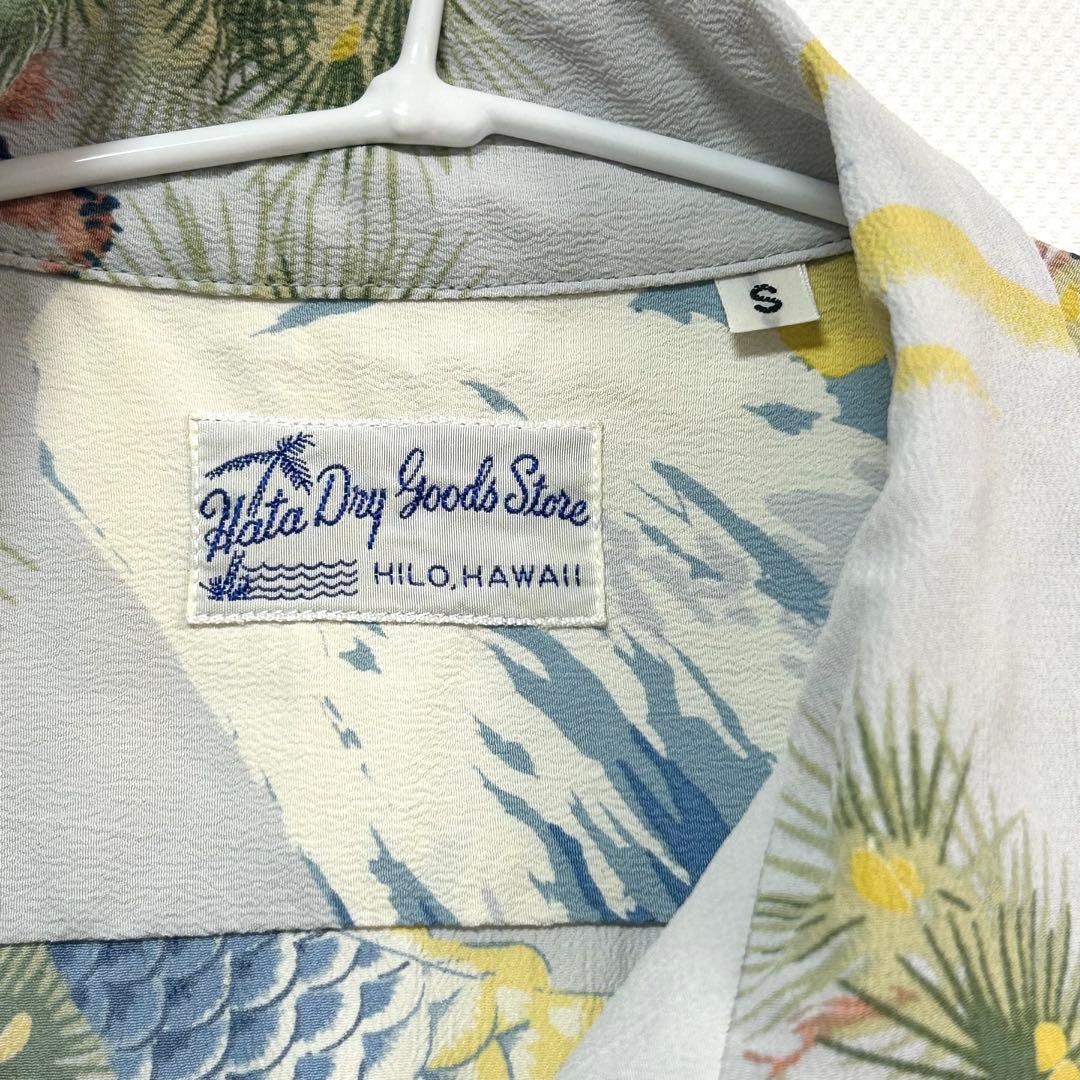 【未使用】SUN SURF レーヨン100% 和柄アロハシャツ 鯉×富士山