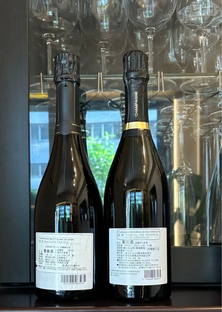 シャンパーニュDelotブラン・ド・ノワール ミレジム2012、2019 セット