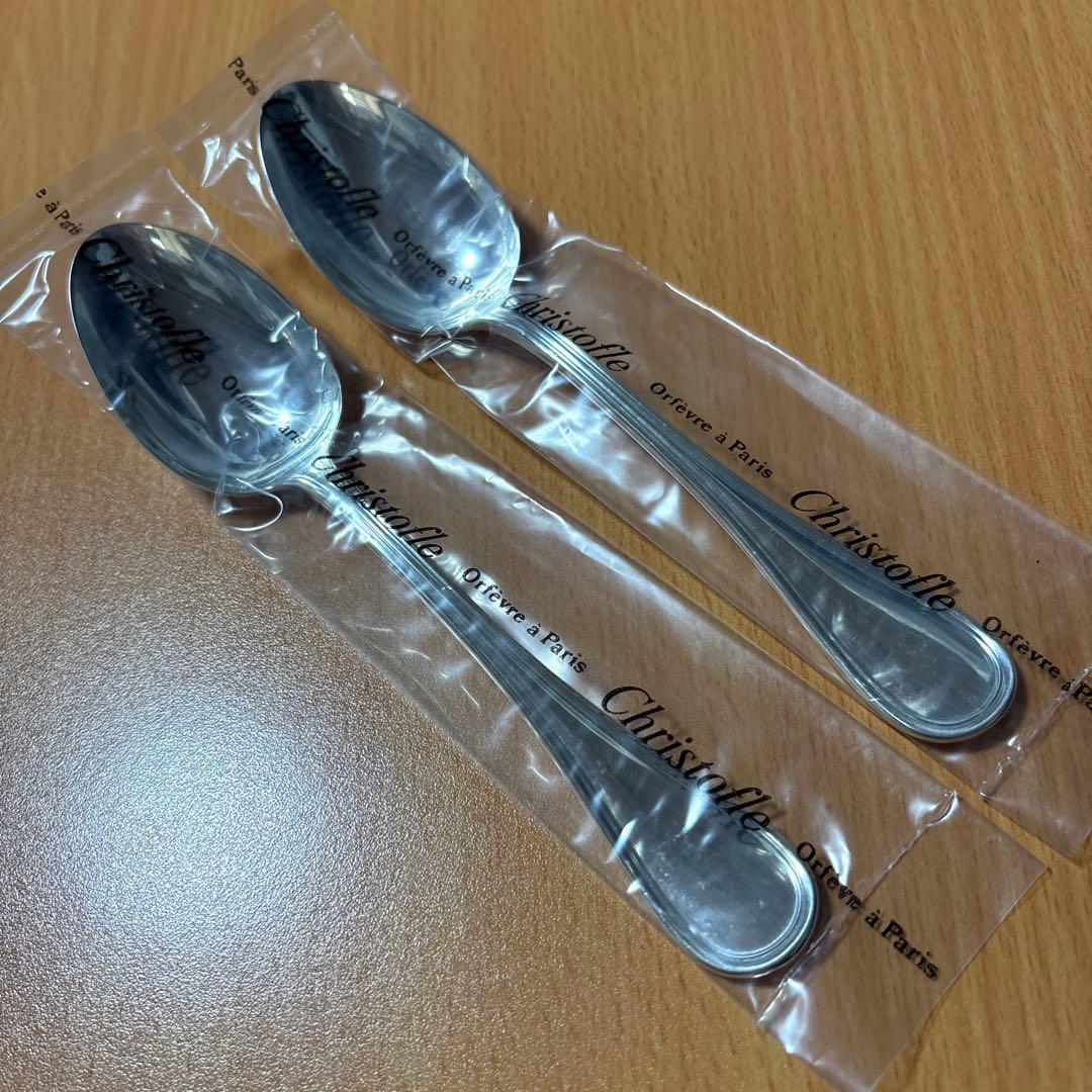 クリストフル　アルビ　デザートスプーン　2本