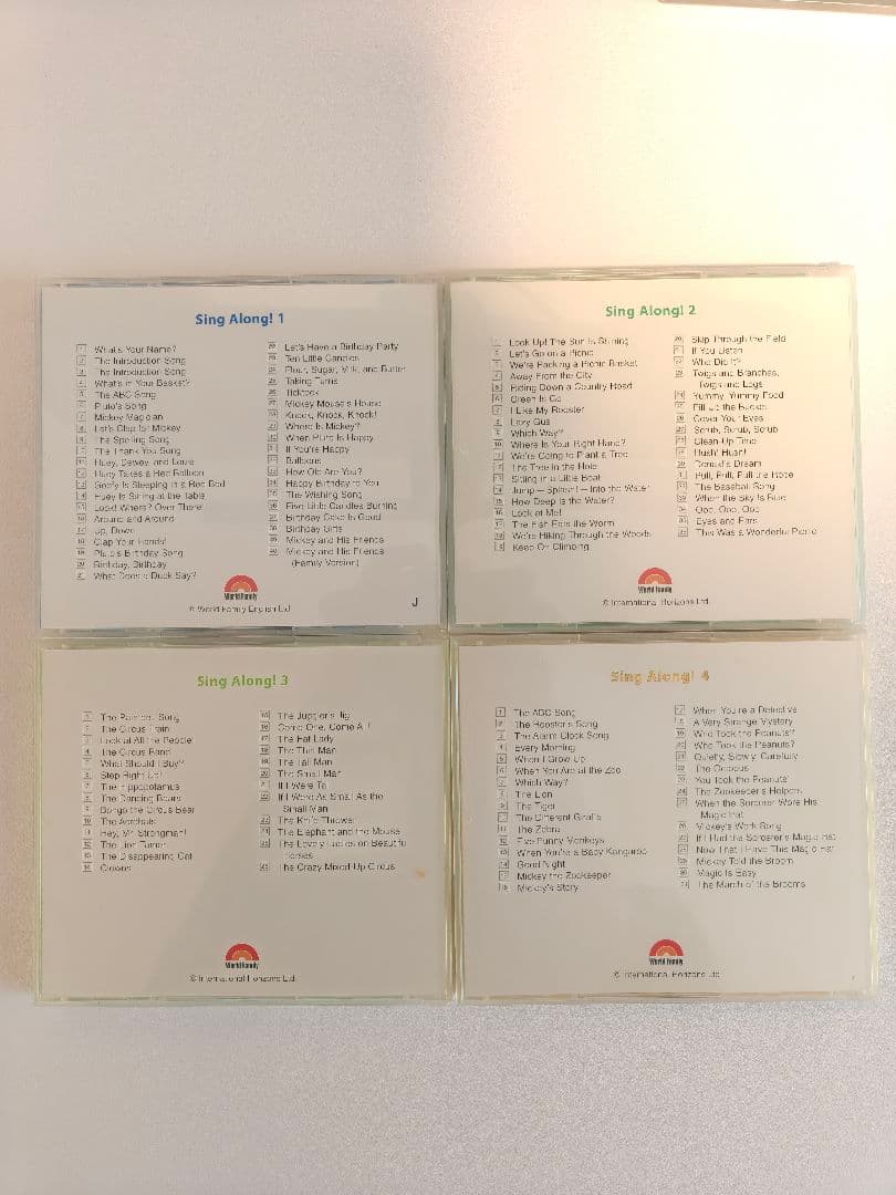 【2011年購入】ディズニー英語 DWE シング・アロング DVD&CDセット