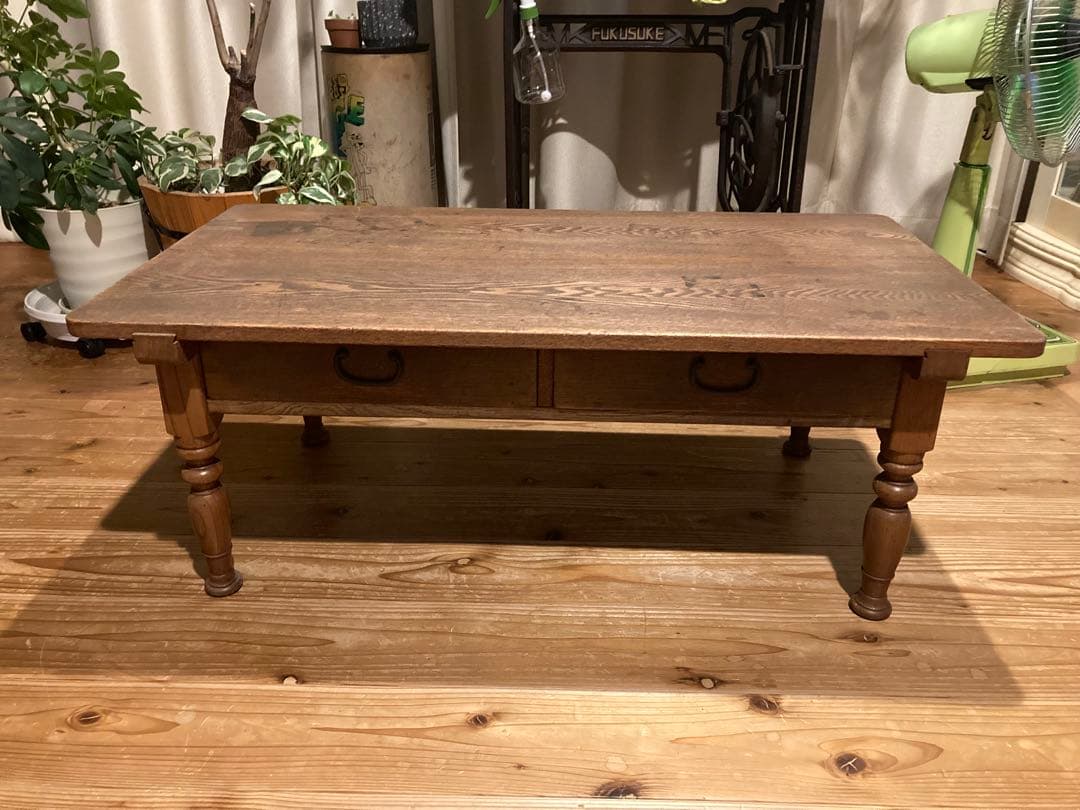 昭和レトロ　木製文机　ローテーブル　12