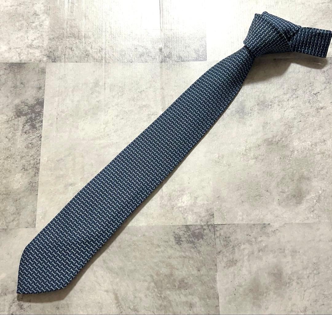 HERMES ネクタイ ハイブランド ファソネ H織り