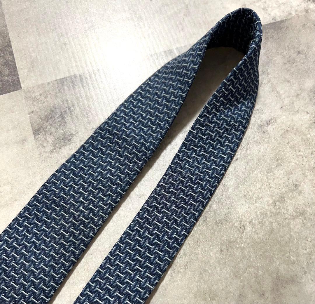 HERMES ネクタイ ハイブランド ファソネ H織り