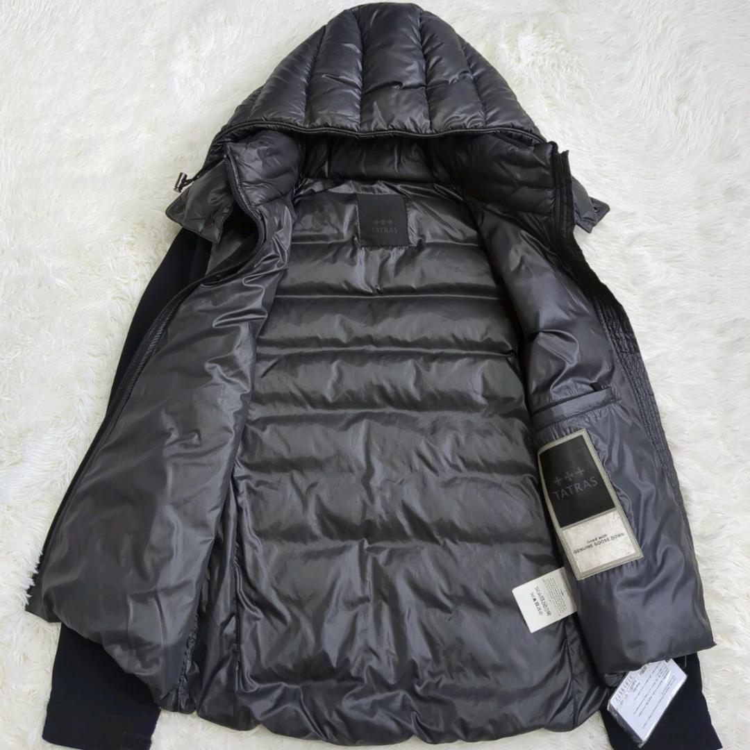 タトラス SABBIA MTA18A4522 ブラック 切替 ダウンジャケット