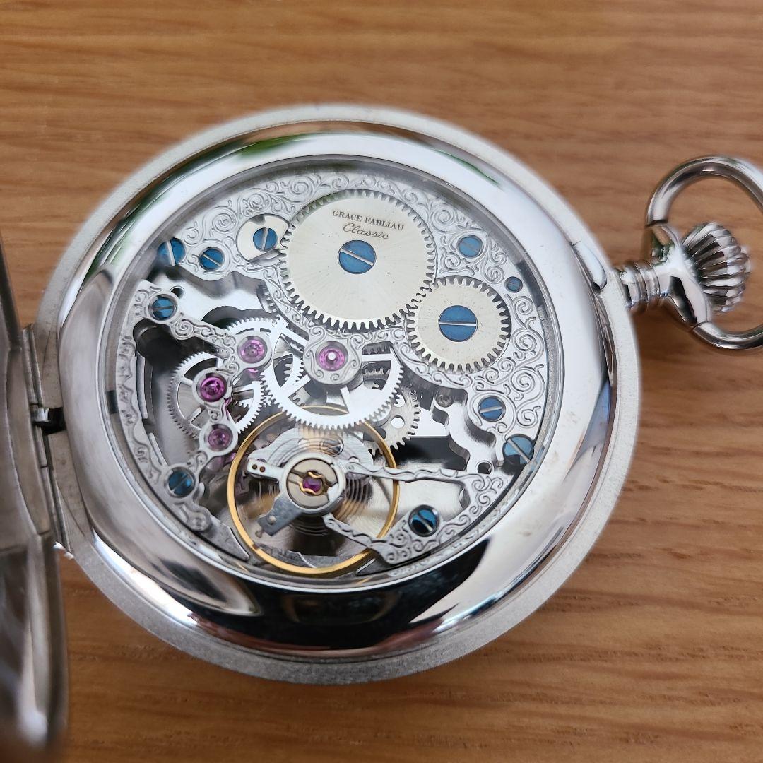 GRACE FABLIAU Classicスケルトン 懐中時計