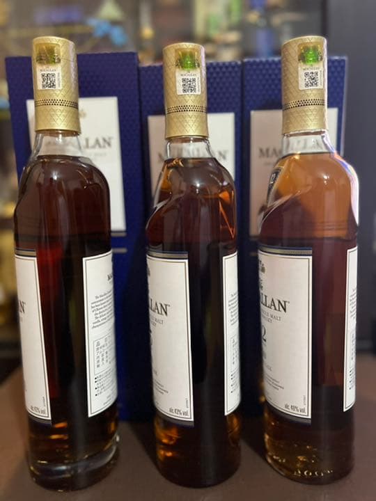 マッカランダブルカスク１８年．１５年．１２年