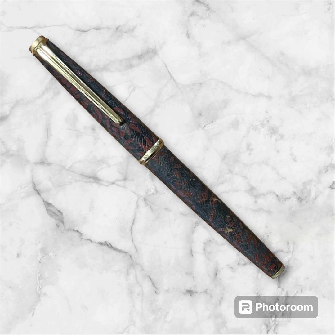 プラチナ 万年筆 レザー ラップ 18K ゴールド ペン先