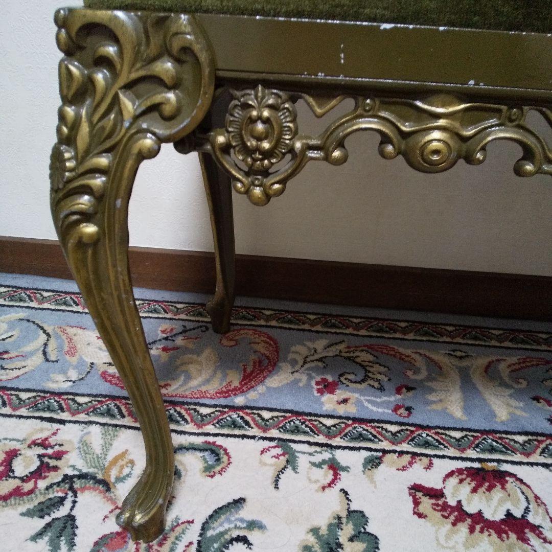 イタリア製 インテリア 猫足 スチール 椅子