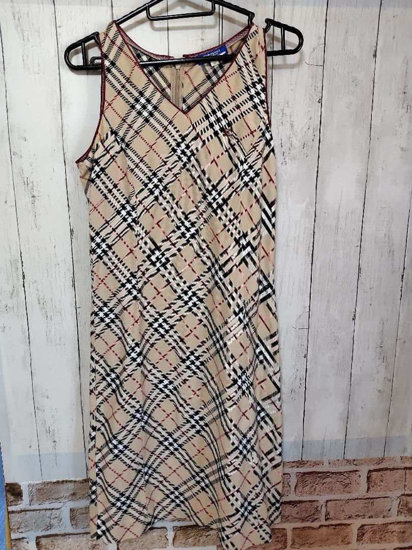 BURBERRY ノバチェック柄 ノースリーブ ワンピース 36