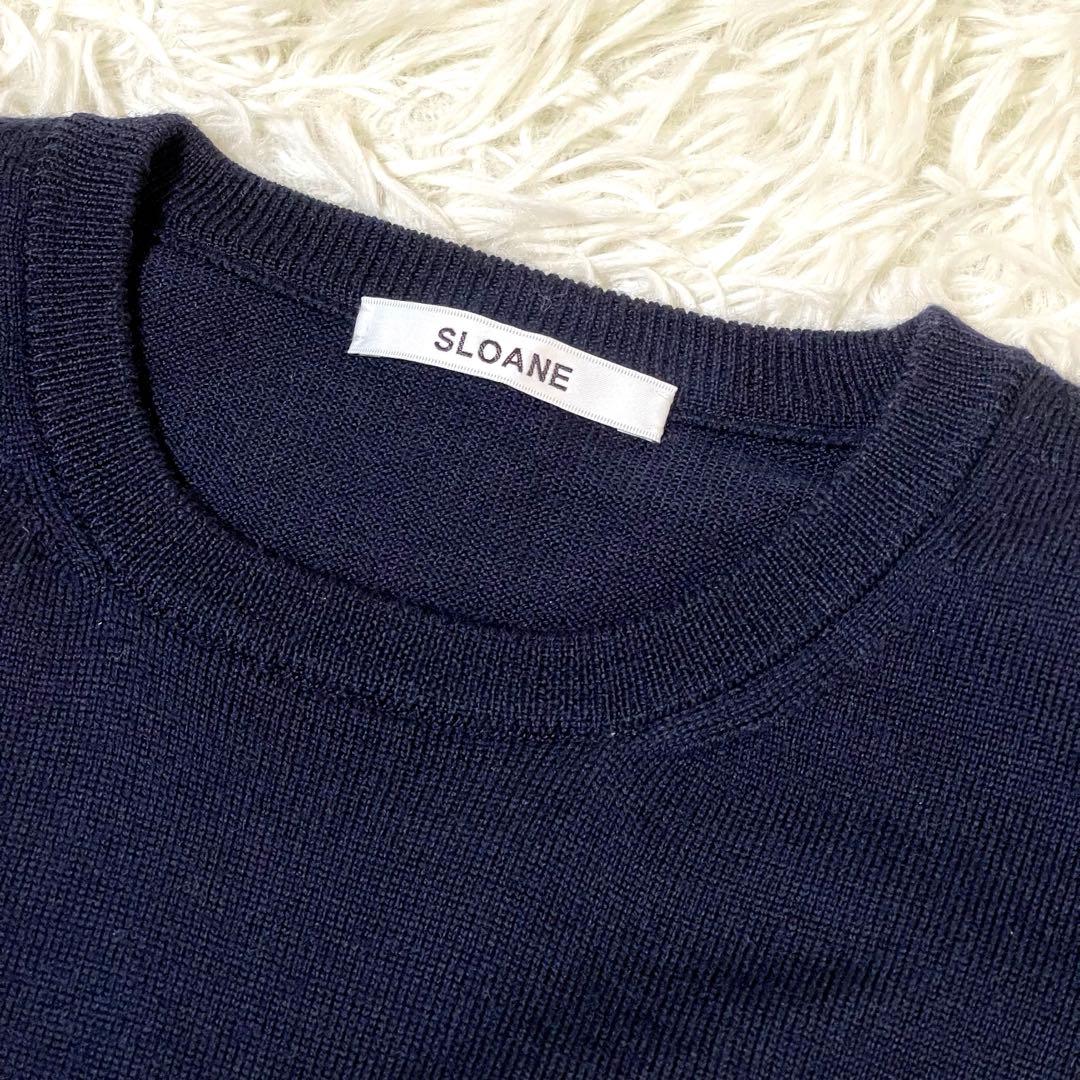 SLOANE　スローン　4G天竺 エクストラファインメリノウール クルーネック
