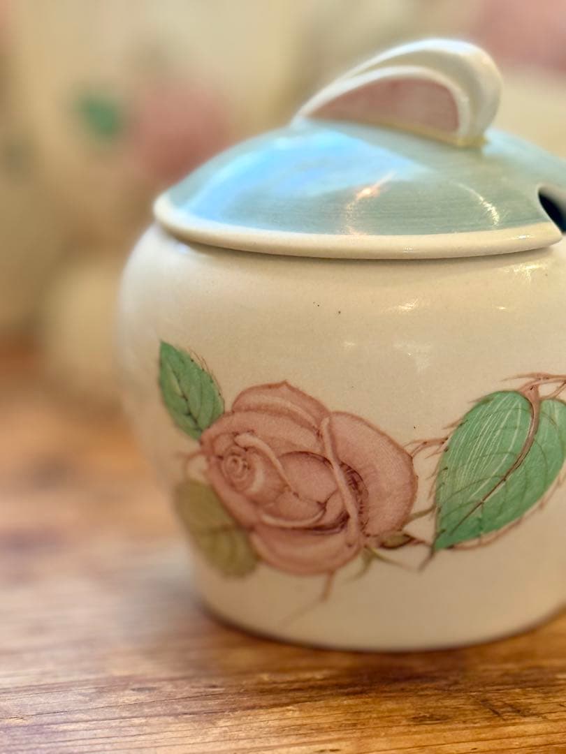 スージークーパー　＊パトリシアローズ＊　ジャムポット　ピンク×グリーン