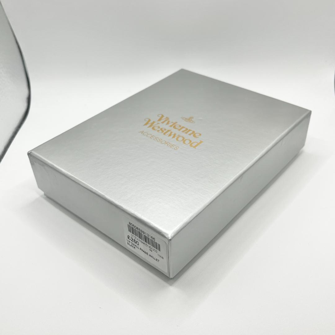 Vivienne Westwood がま口 黒 折財布 シンプル 未使用 人気