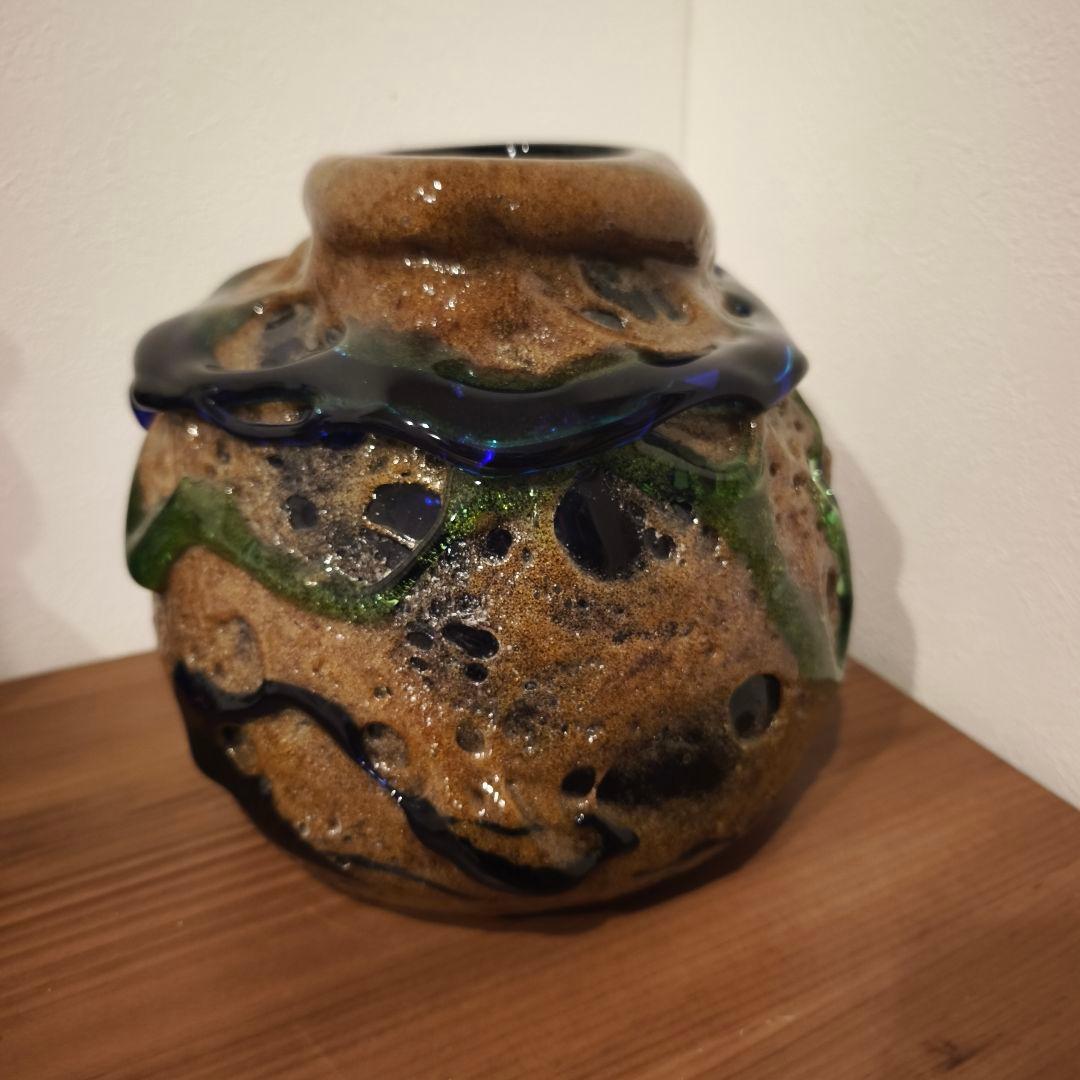 値下げ対応専用品　現代の名工　稲嶺盛吉　琉球ガラス 花瓶