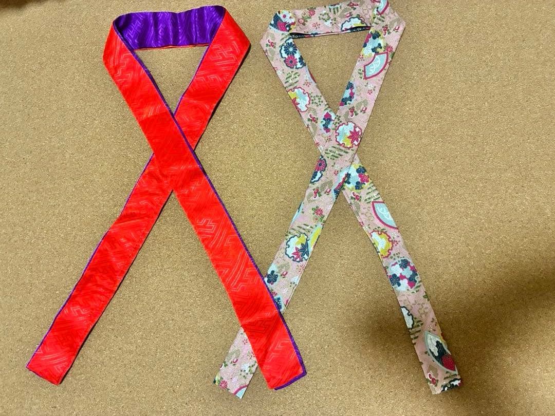 7歳七五三用 扇子総柄黄色　着物セット