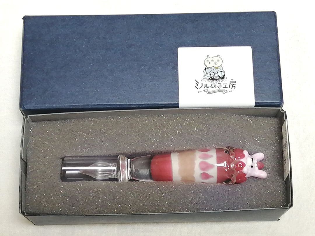 ピンクうさぎパフェ　ガラスペン