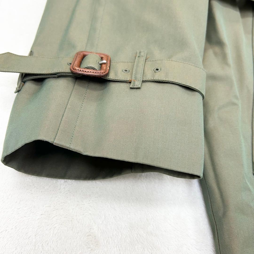 美品✨バーバリー　ヴィンテージ　ロングトレンチコート　カーキ　ダブル　Ｍ