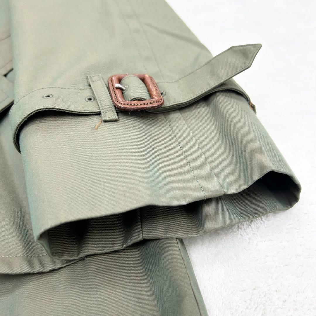 美品✨バーバリー　ヴィンテージ　ロングトレンチコート　カーキ　ダブル　Ｍ