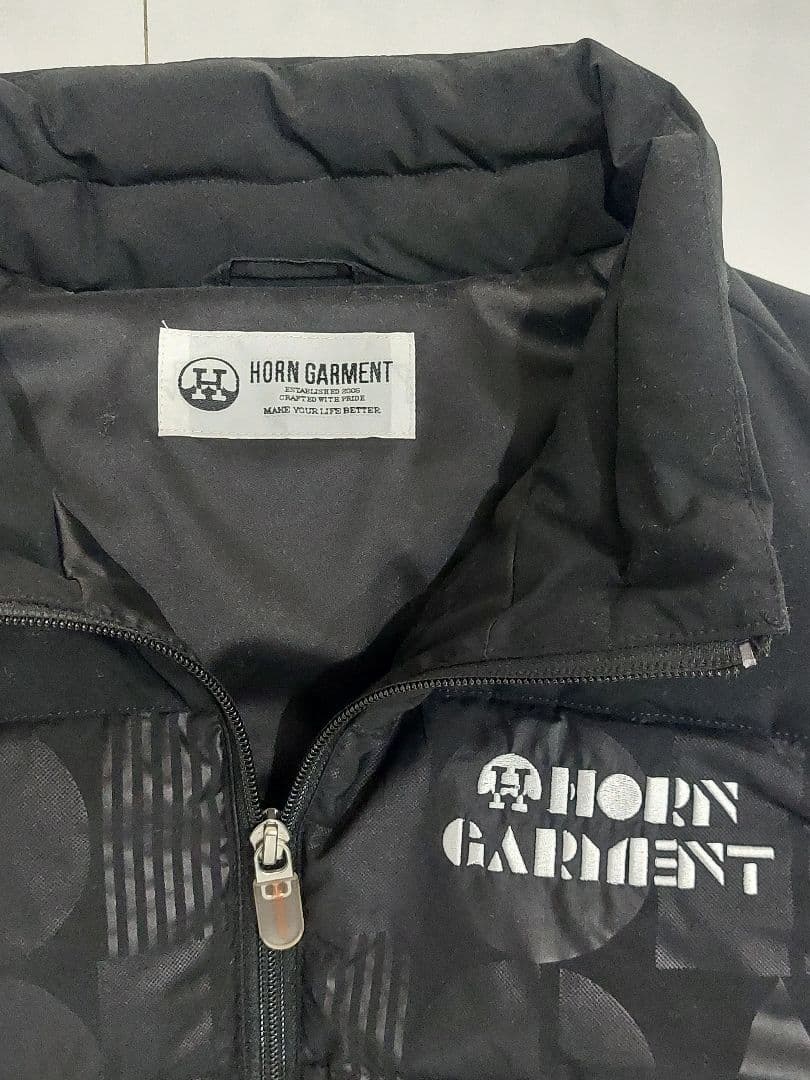 ホーンガーメント　ダウンベスト　ゴルフ　メンズ　ブラック　46