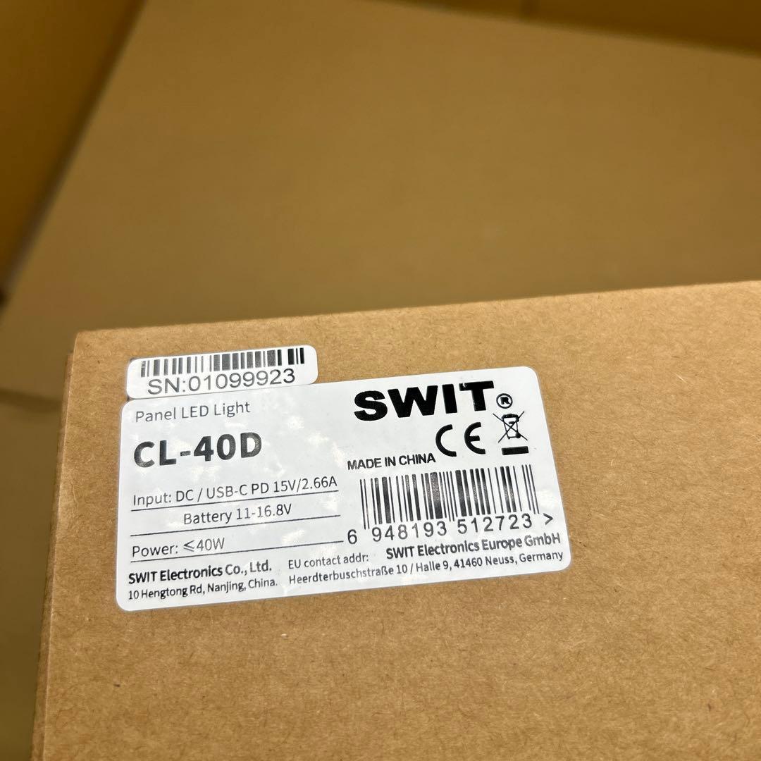 SWIT 40W 小型ポータブルバイカラーSMD LEDパネルライト