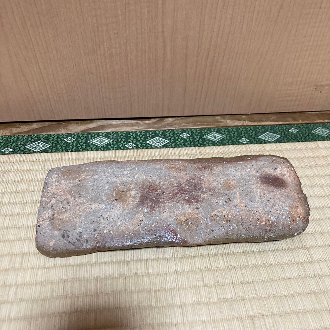 お値下げです。國吉清尚　焼き締め珊瑚紋　板皿　向付