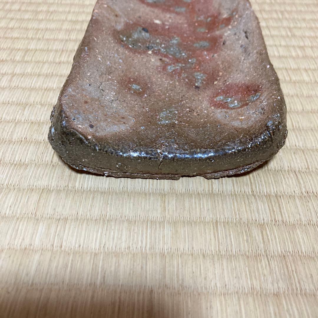 お値下げです。國吉清尚　焼き締め珊瑚紋　板皿　向付