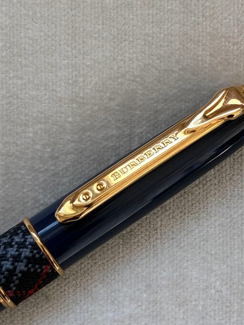 廃盤 Pentel ぺんてる バーバリー ケリー ネイビー　ボールペン