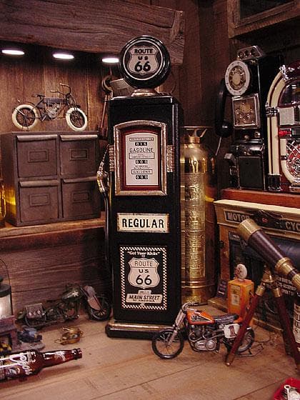 アウトレット セール品 ルート66のガスポンプCDラック キャビネット ラック