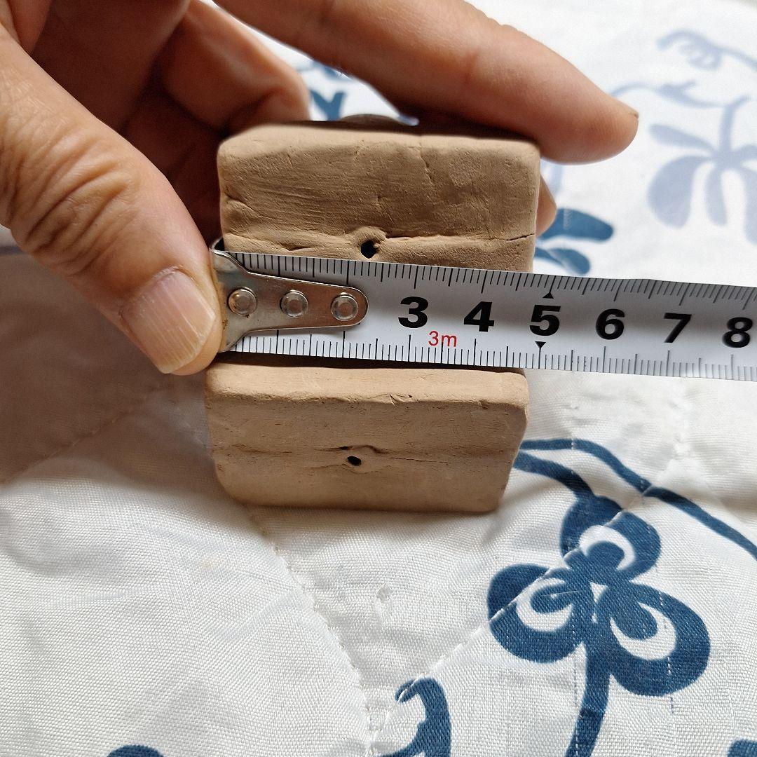 一重孔希　陶製　小型　雛人形