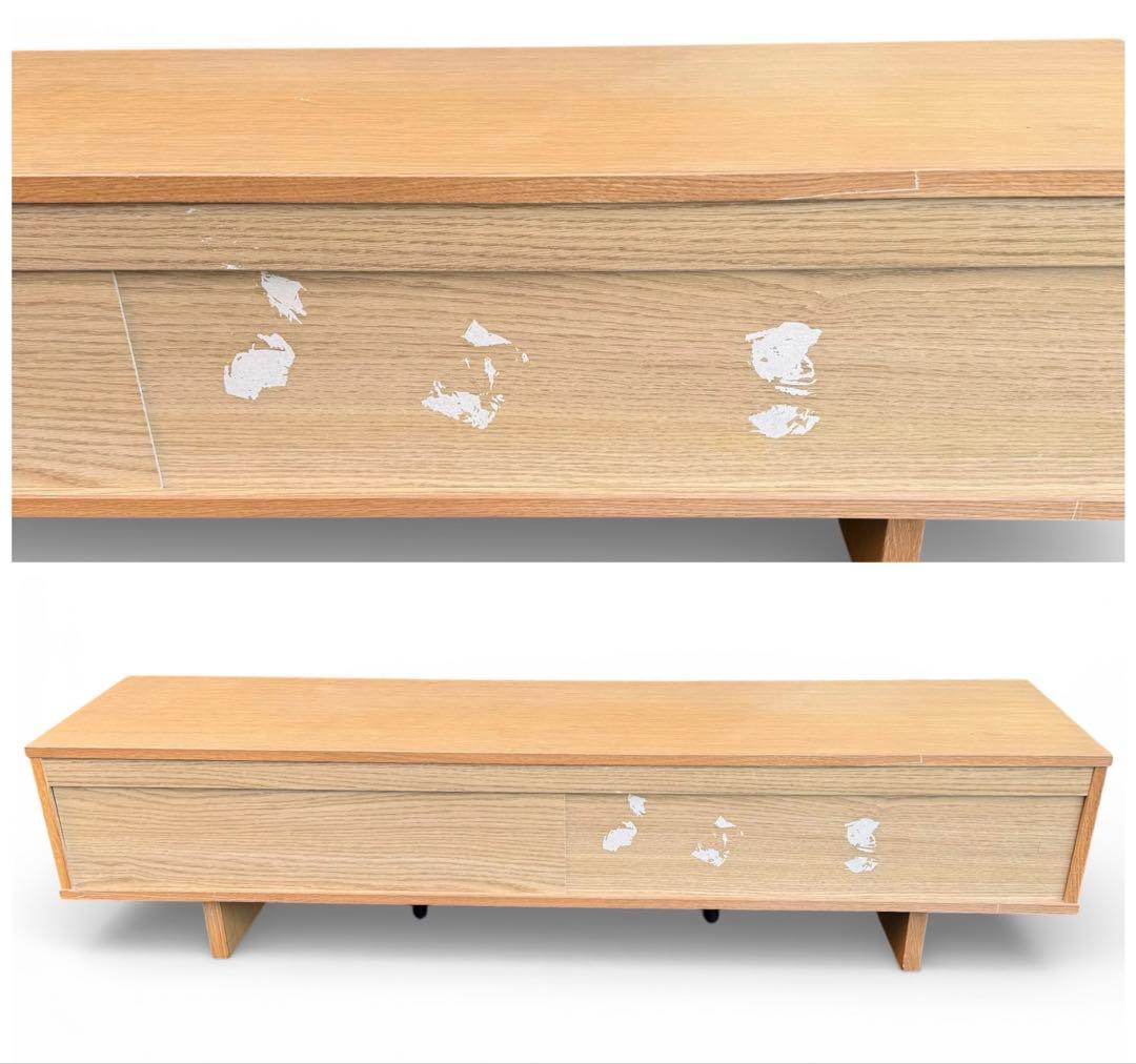 【廃盤】 無印良品　オーク材　テレビボード 150cm ローボード 北欧