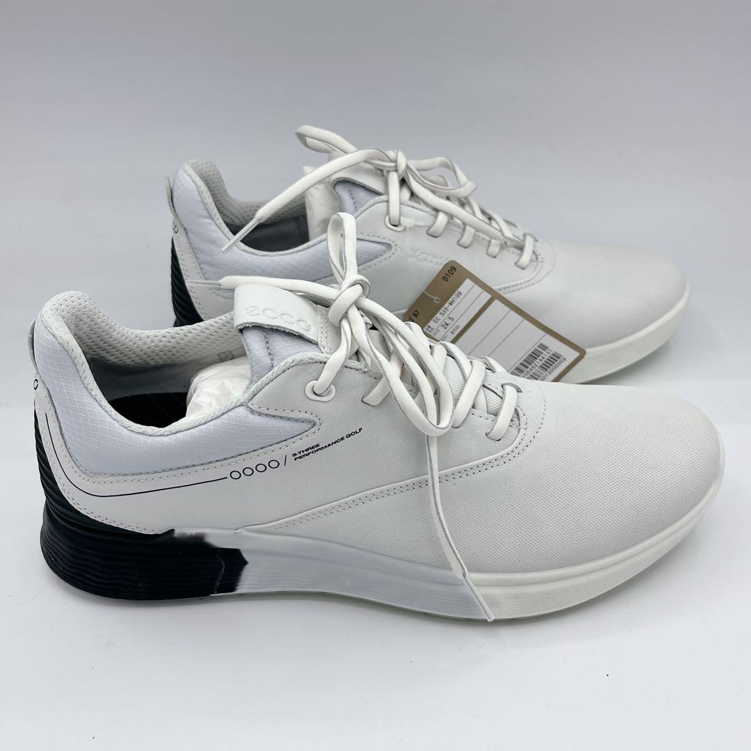 新品未使用　ecco エコー 【24.5】 ゴアテックス ゴルフシューズ