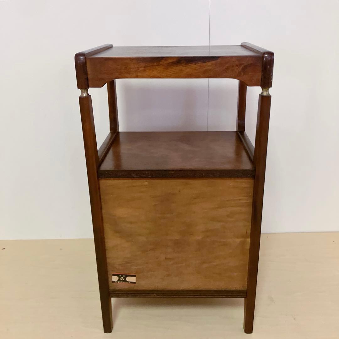 アンティーク　電話台　FAX台 木製　サイドテーブル　コンソールテーブル　飾り棚