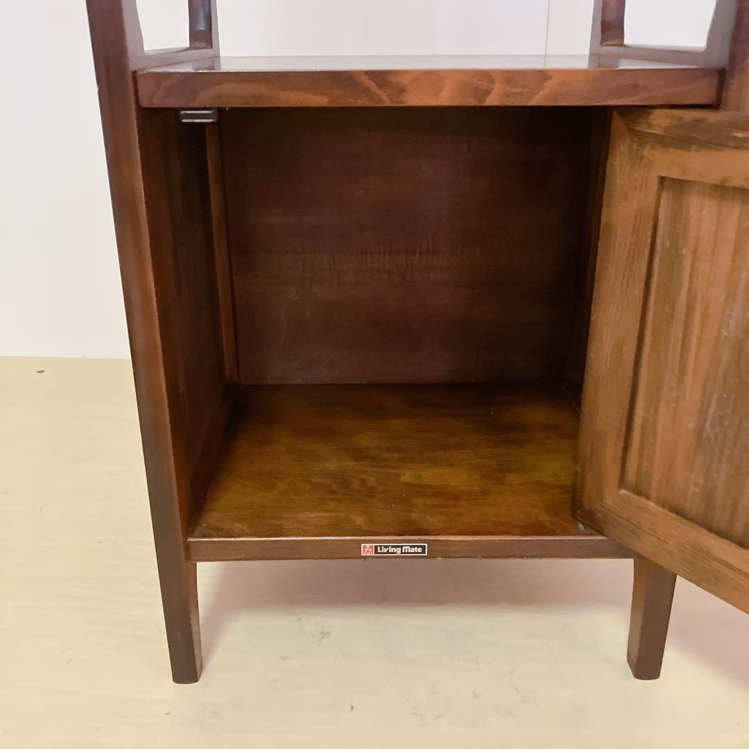 アンティーク　電話台　FAX台 木製　サイドテーブル　コンソールテーブル　飾り棚