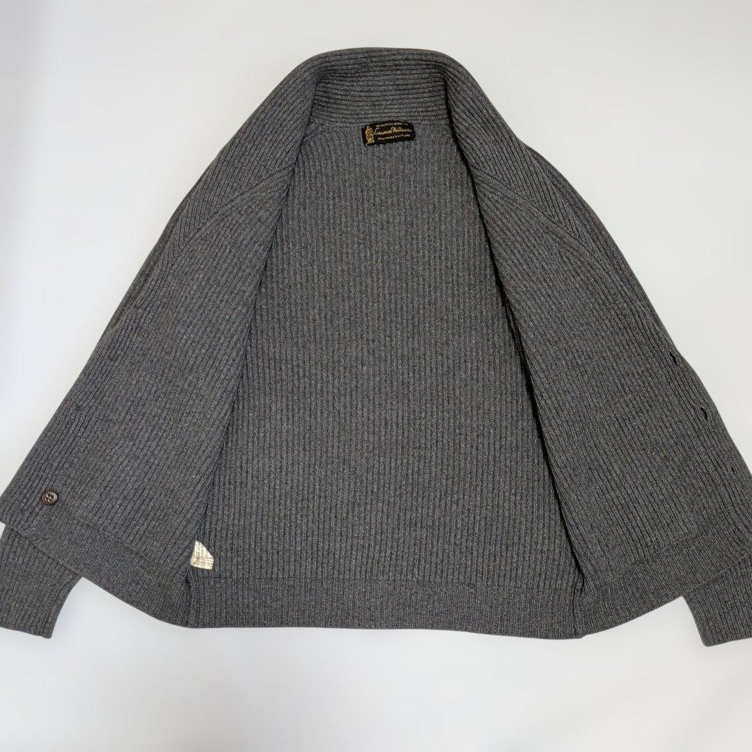 カシミヤ100% Ｌ Lanimer スコットランド製 ラニマー カーディガン