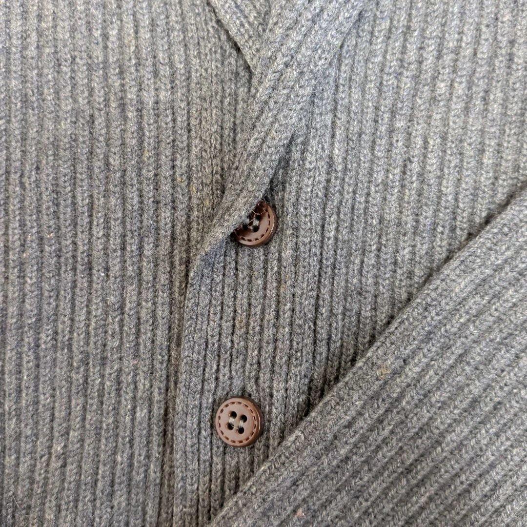 カシミヤ100% Ｌ Lanimer スコットランド製 ラニマー カーディガン