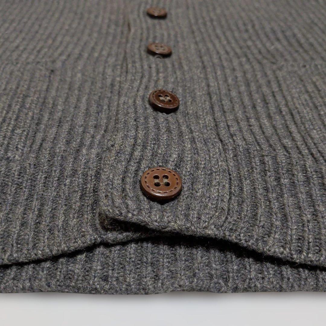 カシミヤ100% Ｌ Lanimer スコットランド製 ラニマー カーディガン